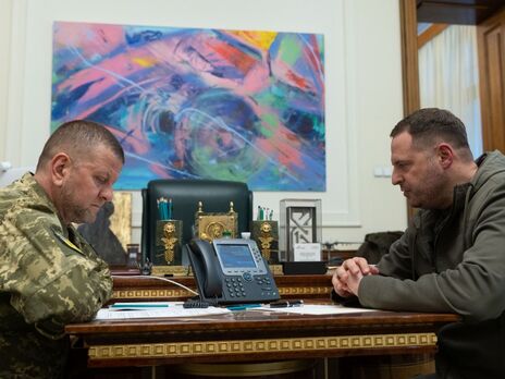 Залужний і Єрмак обговорили із Салліваном і Міллі ситуацію на полі бою та наголосили на важливості подальшої підтримки української армії
