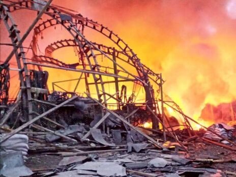 В Днепре на месте одного из ночных попаданий продолжается пожар – ОВА