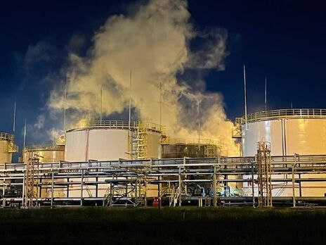 Уночі у Краснодарському краї Росії горів Ільський нафтопереробний завод