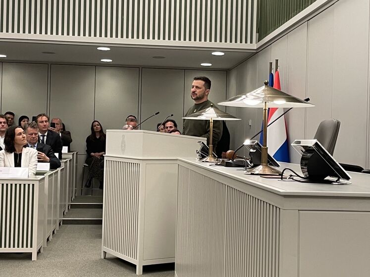 Зеленський виступив у парламенті Нідерландів і вирушив у Міжнародний кримінальний суд