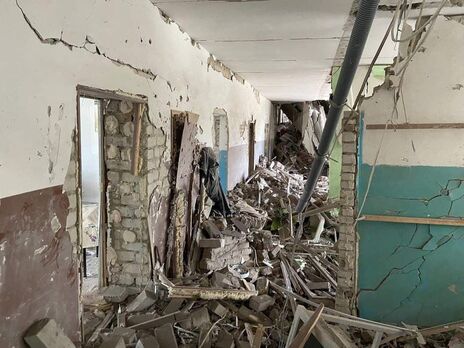 Унаслідок бомбардування пошкоджено заклад освіти