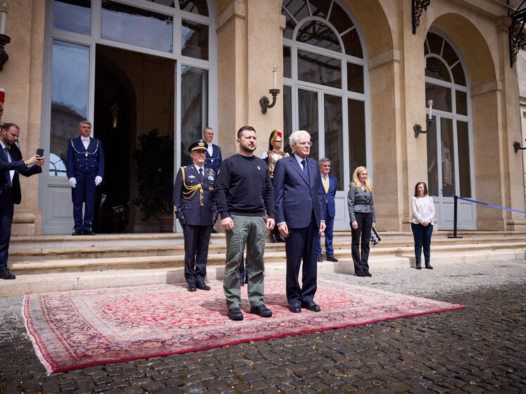 "Италия на стороне правды в этой войне". Зеленский встретился с президентом Италии Маттареллой
