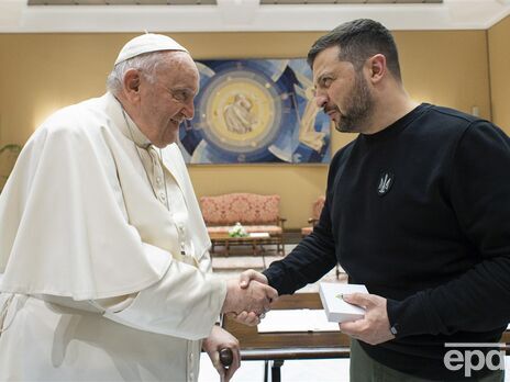 Зеленский встретился с папой римским. Они 40 минут говорили о войне и гуманитарной ситуации в Украине