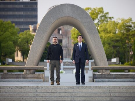 Зеленский и Кисида посетили музей мира в Хиросиме, возложили цветы к мемориалу жертвам атомной бомбардировки