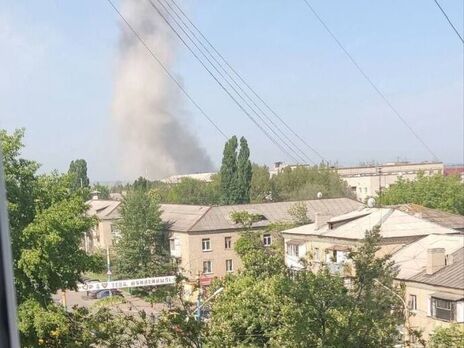 СМИ опубликовали спутниковый снимок последствий взрыва в бывшей академии МВД в Луганске