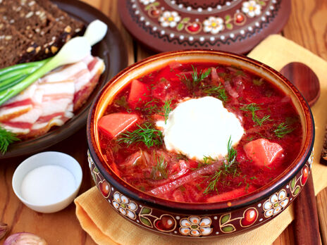 Борщ традиционное блюдо украинской кухни