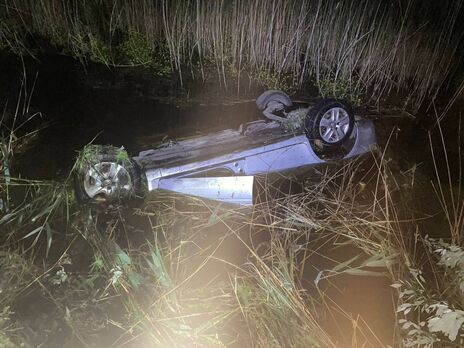 У Київській області у водоймі потонув автомобіль, загинули водій і його пес – поліція