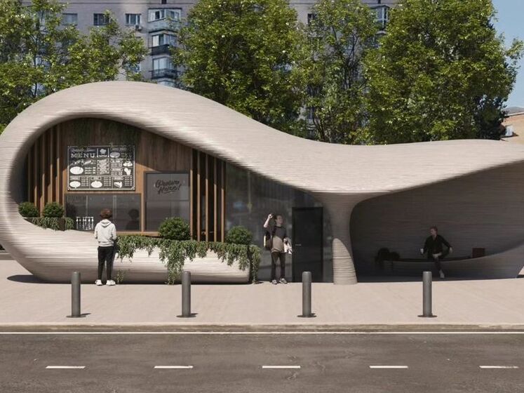 У Києві незабаром з'явиться футуристична зупинка-укриття. Її надрукують на 3D-принтері