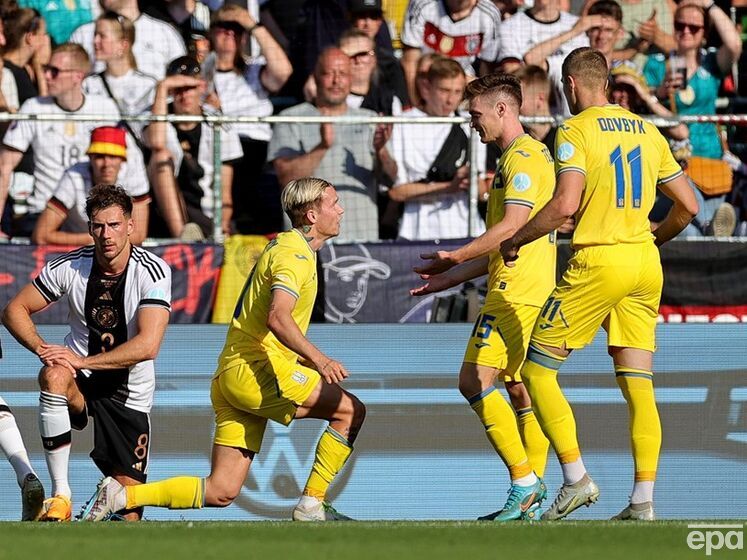 Украина и Германия забили по три гола в первом матче Реброва во главе сборной