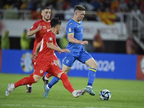 Украина победила Северную Македонию в отборе на Евро 2024, уступая 0:2