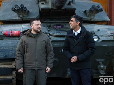 Зеленський обговорив із Сунаком перебіг бойових дій, оборонні потреби України, майбутній саміт НАТО й санкції проти РФ