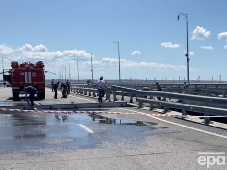 Віцепрем'єр РФ визнав, що один проліт Кримського мосту неможливо відновити