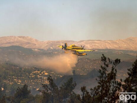 У Греції під час гасіння лісових пожеж розбився літак пожежної служби. Відео