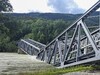 В Норвегии из-за дождей обрушился железнодорожный мост. Фоторепортаж