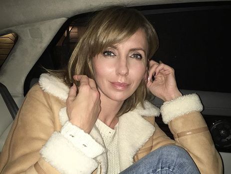 Бондарчук искупалась в холодной горной реке на Кавказе