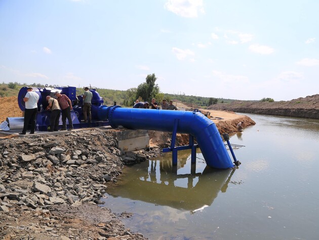 Запущена первая нитка водопровода, который начали строить после подрыва Каховской ГЭС