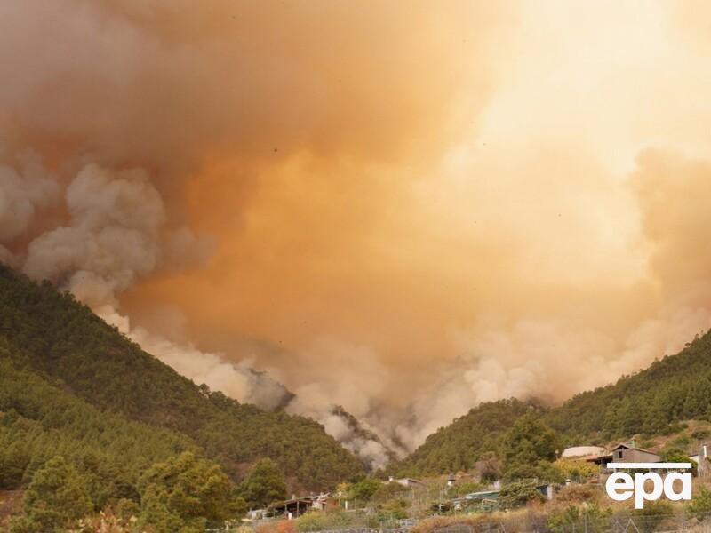 Іспанія оголосить острів Тенерифе зоною катастрофи через масштабну пожежу. Згоріло 15 тис. га землі