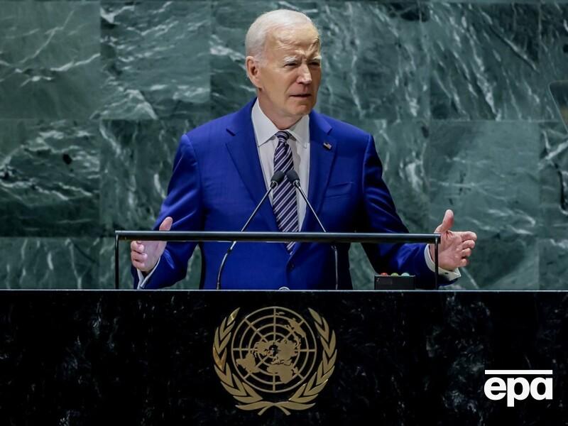 Байден у Генасамблеї ООН: Якщо ми дозволимо розділити Україну, чи буде незалежність будь-якої нації в безпеці? Ні