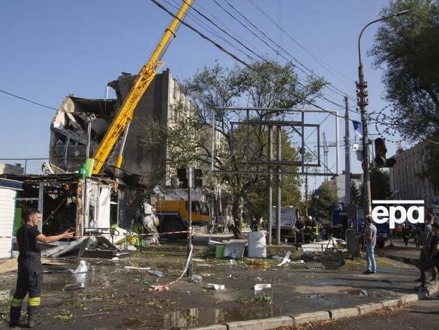 В Черкассах завершили разбор завалов на месте разрушенной в результате российской атаки гостиницы