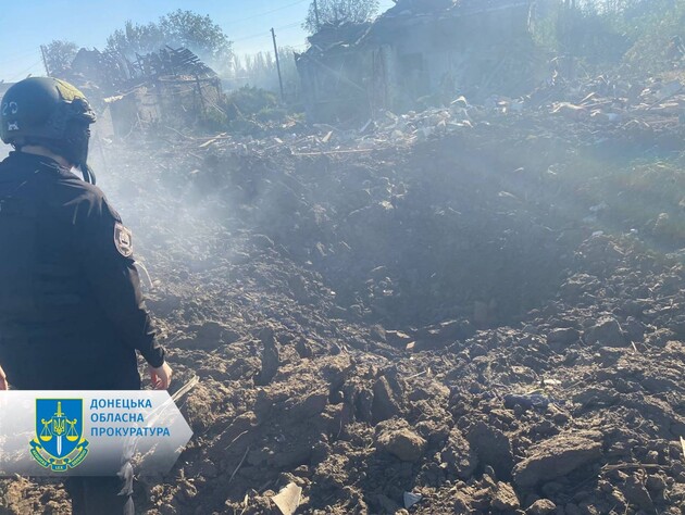 Оккупанты авиабомбами и с танков ударили по северу Донецкой области, один человек погиб, четверо ранены – прокуратура