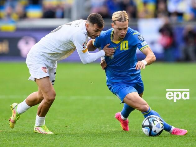 Збірна України з футболу обіграла Північну Македонію і вийшла на друге місце у групі відбору на Євро 2024