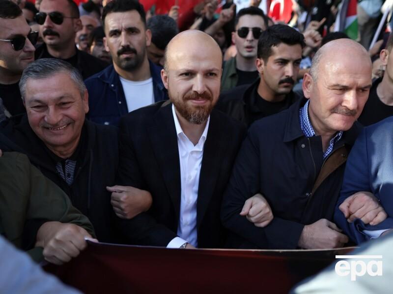 В Стамбуле на митинг в поддержку Палестины пришел сын Эрдогана