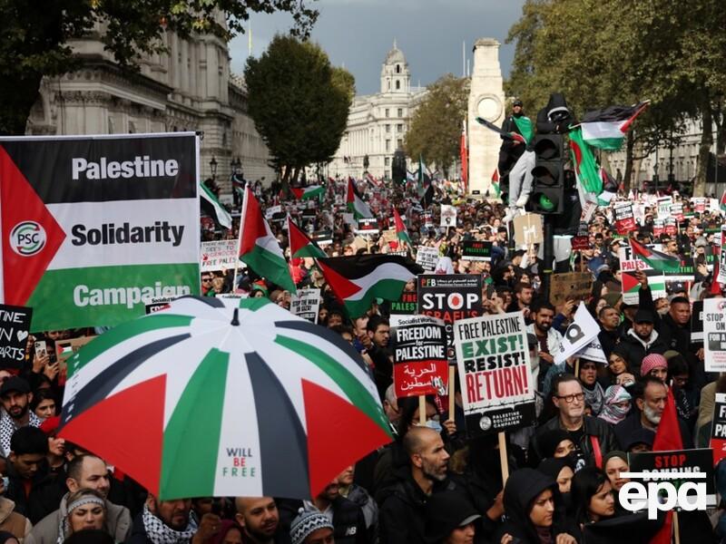 У Лондоні відбувся марш на підтримку Палестини, його учасниками стало приблизно 100 тис. осіб