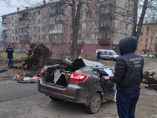 В Сибири из-за ураганного ветра погибли не менее трех человек. Двух раздавило деревом в машине