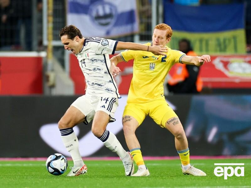 Украинские футболисты сыграли вничью с  Италией и не сумели напрямую попасть в финальную часть Евро 2024