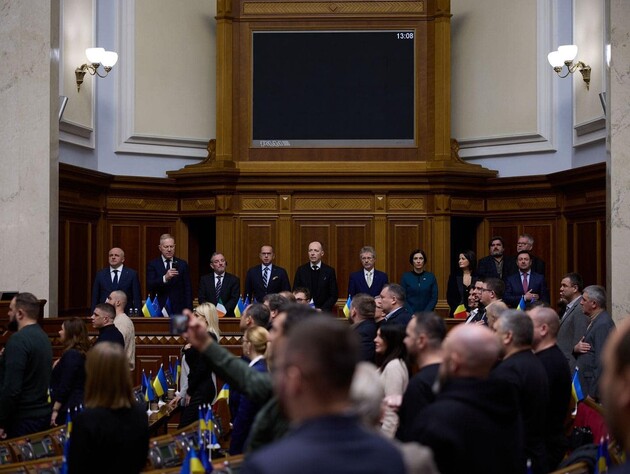 В спецзаседании Рады приняли участие спикеры парламентов стран ЕС, признавших Голодомор геноцидом