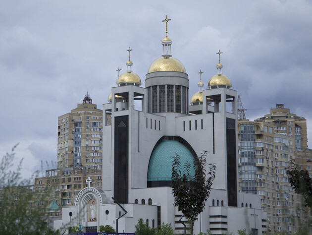 Российский дрон во время атаки на Киев повредил главный храм УГКЦ в Украине. Фото