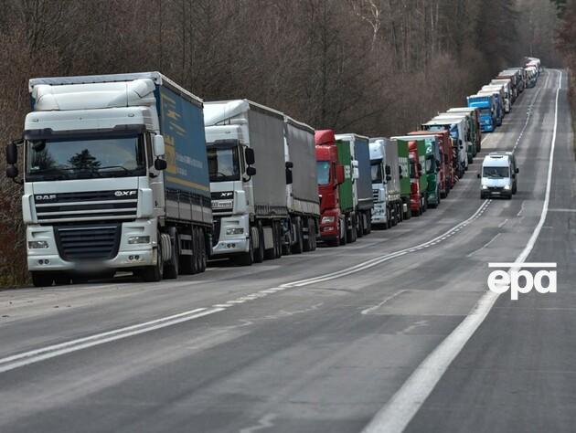 В Польше из-за блокады границы в очереди в Украину стоят уже почти 3,5 тыс. грузовиков – ГПСУ