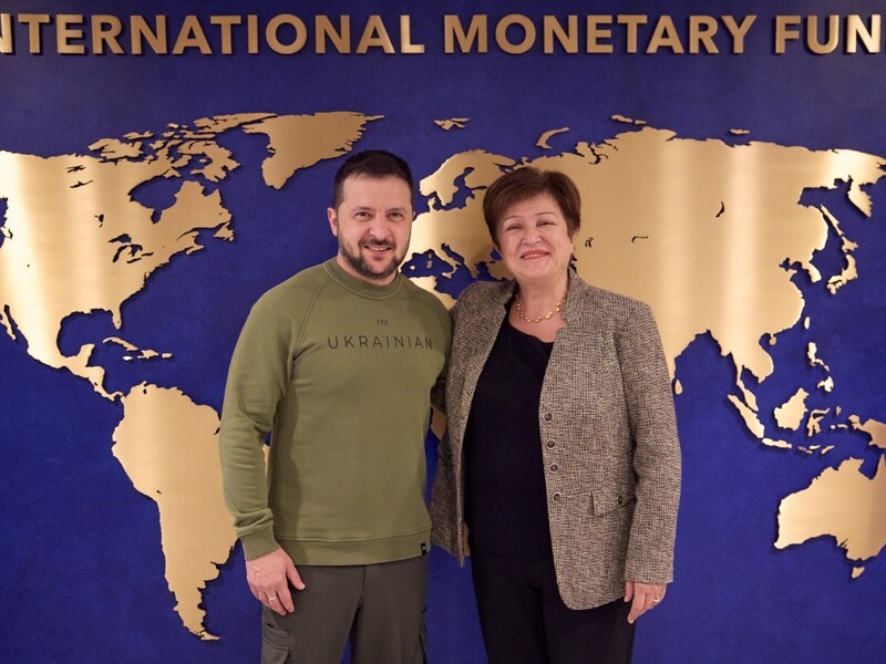 Зеленський зустрівся з Георгієвою і подякував за новий транш. У МВФ назвали зростання ВВП України в умовах війни "неймовірним"
