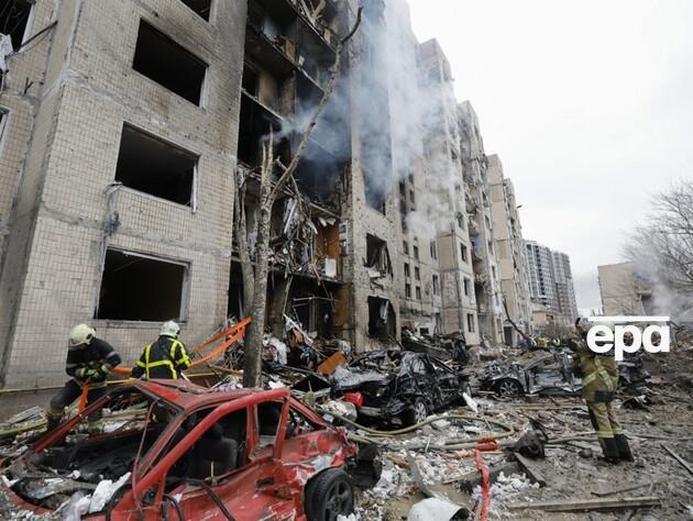 В Киеве из-за атаки РФ повреждена 321 квартира, семь полностью выгорели – ГСЧС