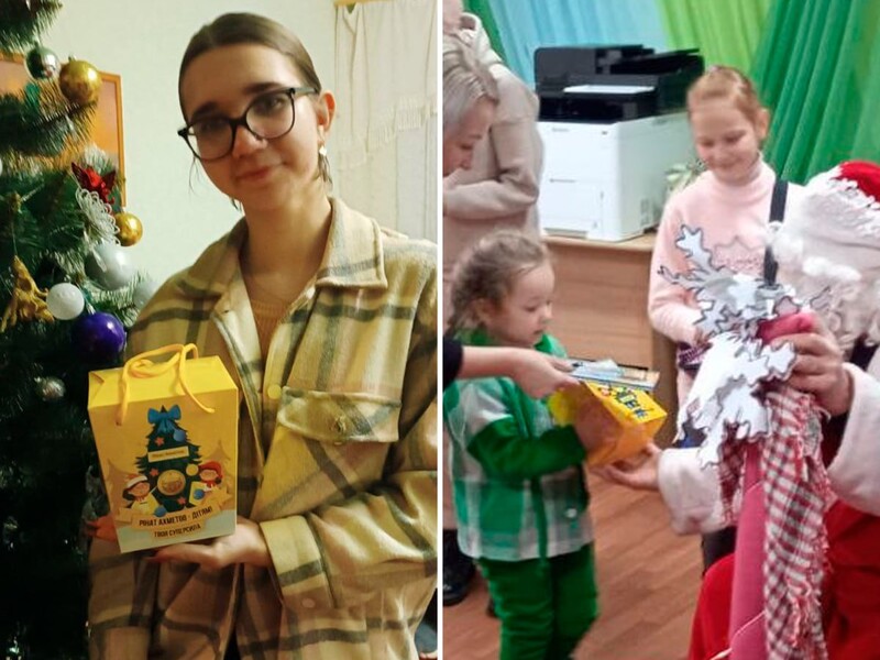 Діти-переселенці в Житомирській області отримали новорічні вітання від Фонду Ріната Ахметова