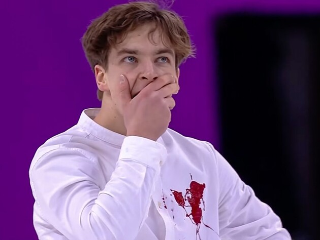 Український фігурист на чемпіонаті Європи показав історію людини, яку вбиває ракета