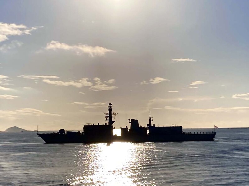 В Бахрейне столкнулись два судна ВМС Великобритании. Видео