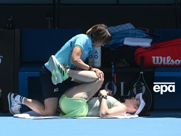 Світоліна не змогла дограти матч через проблеми зі спиною і покинула Australian Open