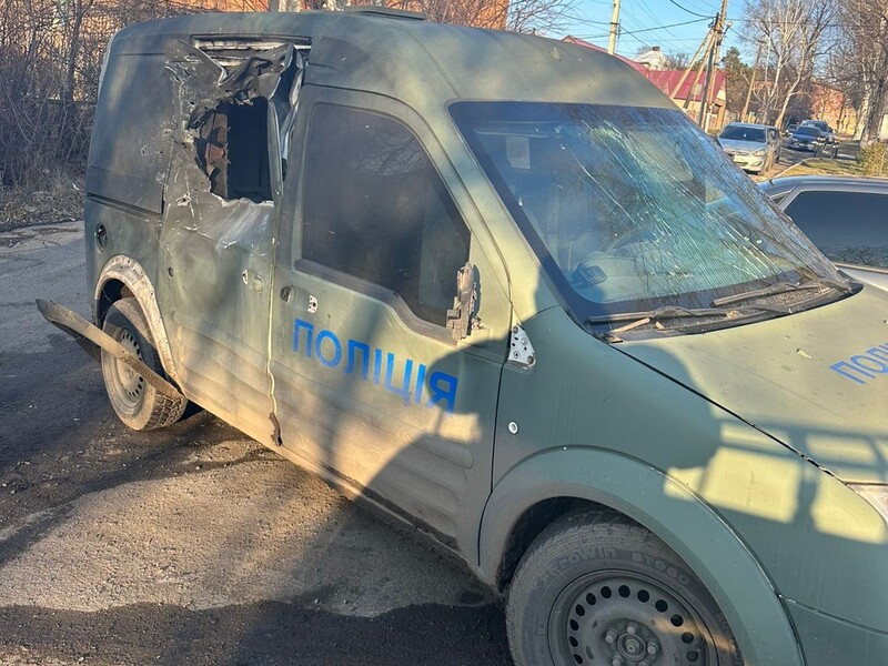 Окупанти атакували дроном поліцейських у Дніпропетровській області, які виїхали для документування наслідків обстрілу цивільних. Фото