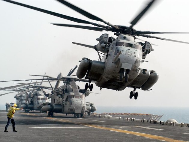В США потерпел крушение тяжелый вертолет с морпехами, погибшими объявили пять человек