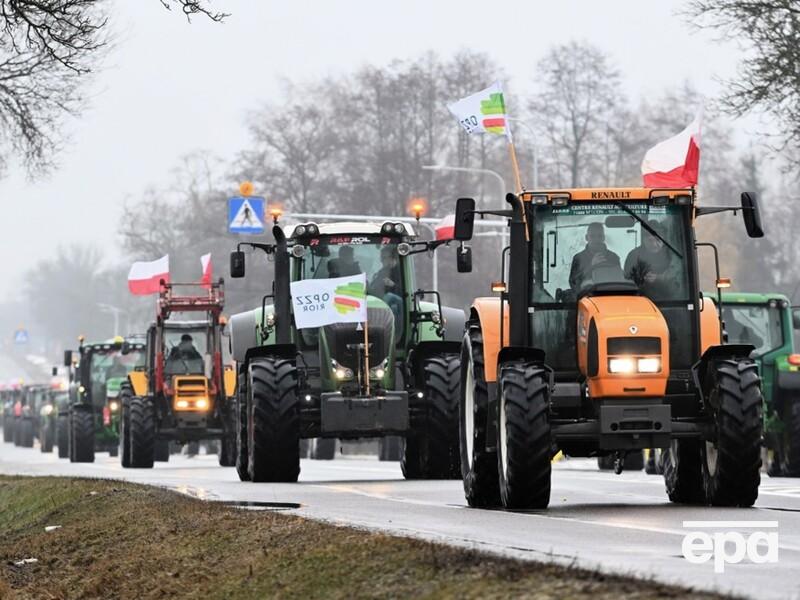 Польские фермеры начали блокирование КПП на границе с Украиной