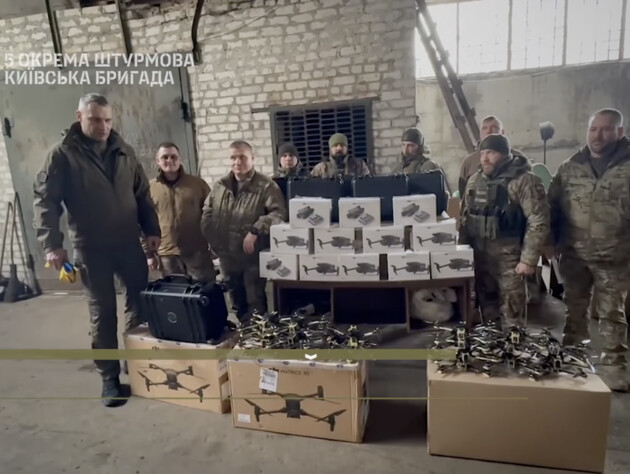 Дрони-камікадзе, які передав Кличко, успішно знищують ворога під Бахмутом, 5-та ОШБр показала відео