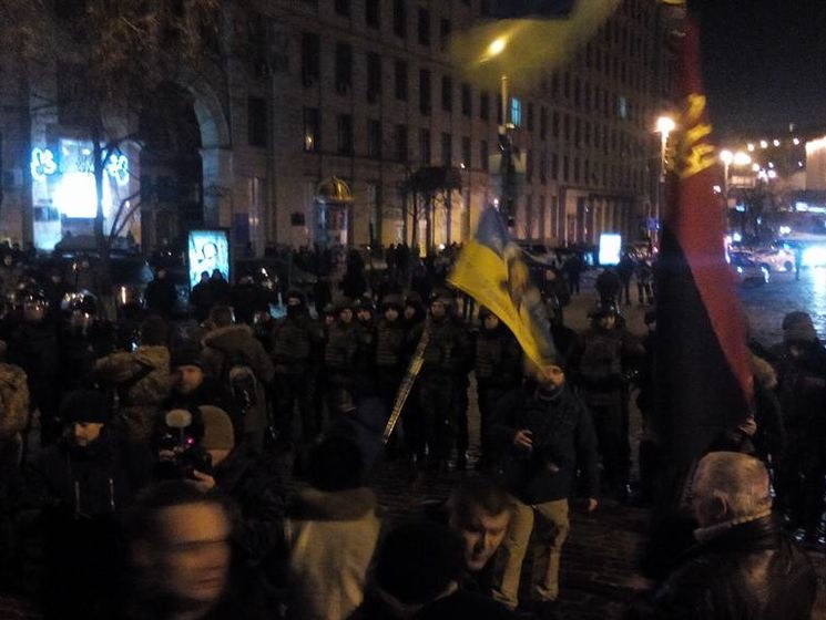 В центре Киева произошло столкновение националистов и правоохранителей