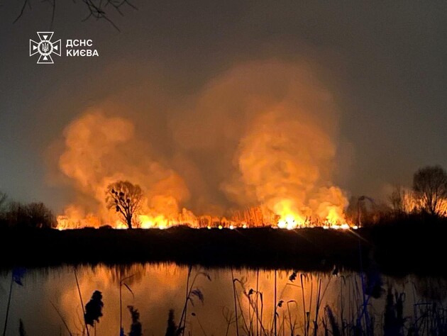 В Киеве произошел пожар на Осокорках. Активисты обвиняют в поджоге застройщика
