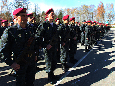 Первые добровольцы Национальной гвардии приняли присягу