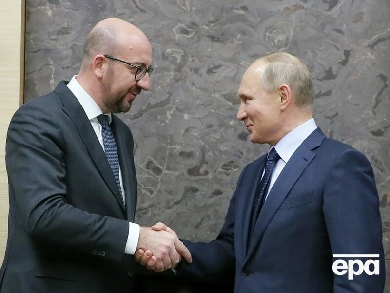 Мішель заздалегідь привітав Путіна з "переконливою перемогою" на "виборах без вибору"