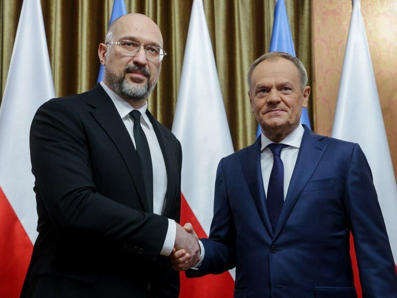 Шмыгаль начал визит в Польшу со встречи с Туском, рассчитывает на "прагматичный диалог"