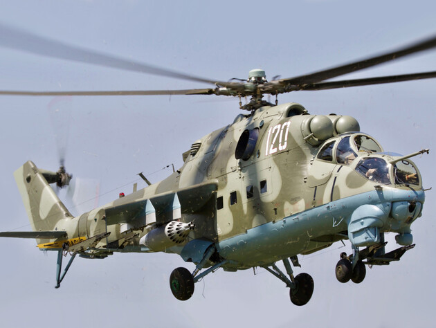 Оккупанты признали потерю боевого вертолета Ми-24 в Крыму