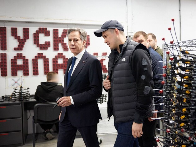 Федоров показав Блінкену, як в Україні виробляють дрони