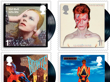Королевская почта Британии готовит спецсерию марок с обложками альбомов Дэвида Боуи